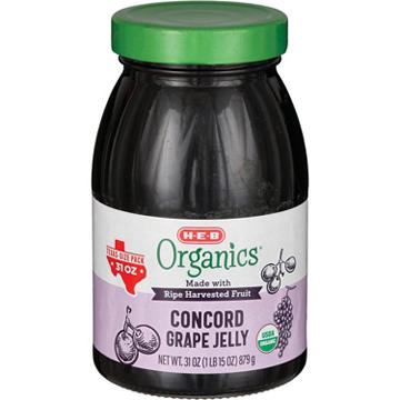 H-E-B Organics Concord Grape Jelly - Texas Size Pack