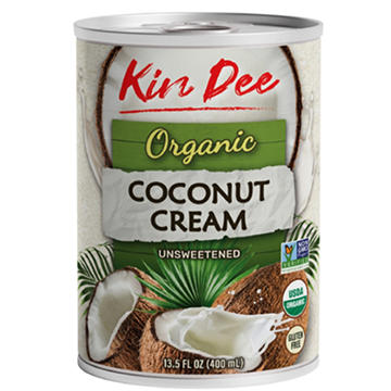 Kin Dee Organic Unsweetened Coconut Cream