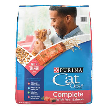 Cat Chow Purina Complete High Protein Dry Cat Food - Real Salmon