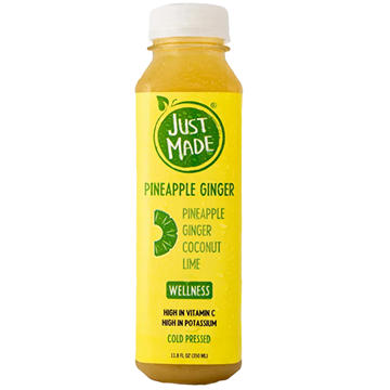 Just Made Pineapple Ginger Wellness Cold-Pressed Juice