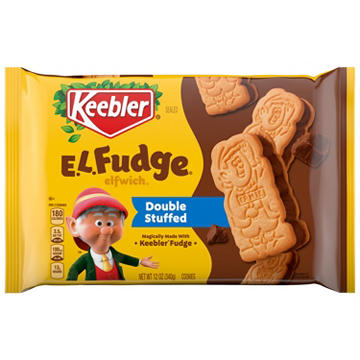 Keebler Double Stuffed E.L. Fudge Elfwich Cookies