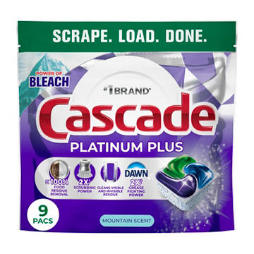 Cascade Platinum Plus Dishwasher Pods - Mountain Scent