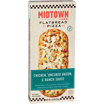 Midtown by H-E-B Frozen Flatbread Pizza - Chicken Bacon Ranch