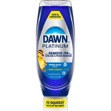 DAWN Platinum Ez-Squeeze Refreshing Rain Scent Liquid Dish Soap