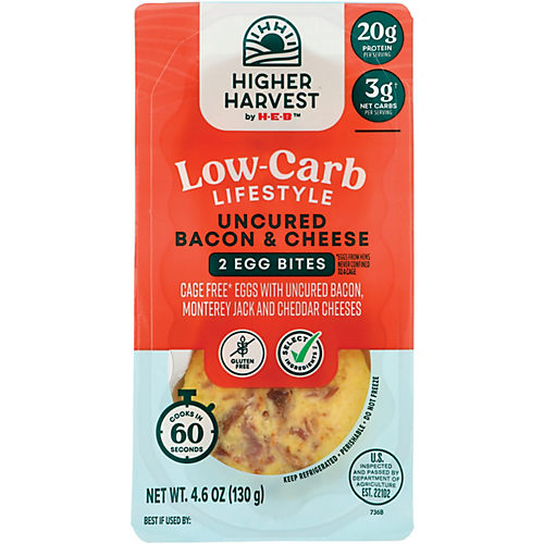 Higher Harvest by H-E-B Low-Carb Egg White Bites – Spinach & Bell Pepper -  Shop Entrees & Sides at H-E-B