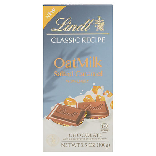 Lindt CLASSIC RECIPE Oat Milk Salted Caramel Chocolate Bar, 3.5 oz.