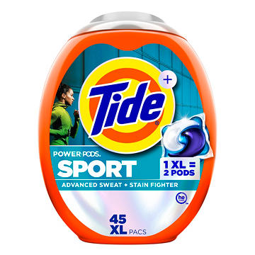 Tide Power PODS Febreze Odor Eliminator Sport Active Fresh HE Laundry Detergent Pacs