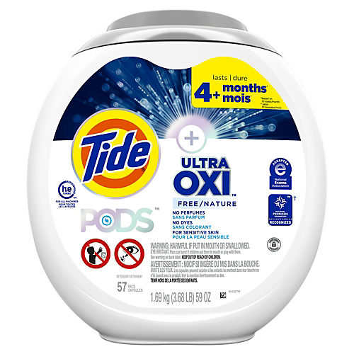 Tide Ultra Oxi Whitening Boost, 57 oz, All in One Laundry Booster