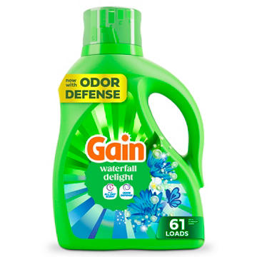 Gain Liquid Laundry Detergent, 61 Loads - Waterfall Delight Scent