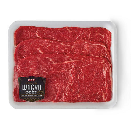 H-E-B American-Style Wagyu Beef Round Tip Steaks Milanesa