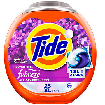 Tide Power PODS Febreze Spring & Renewal HE Laundry Detergent Pacs