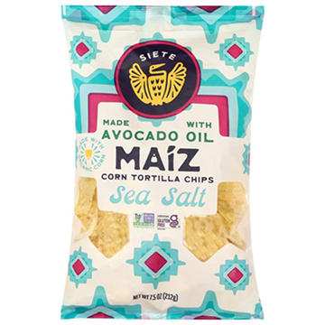 Siete Corn Tortilla Chips Maiz Totopos - Sea Salt