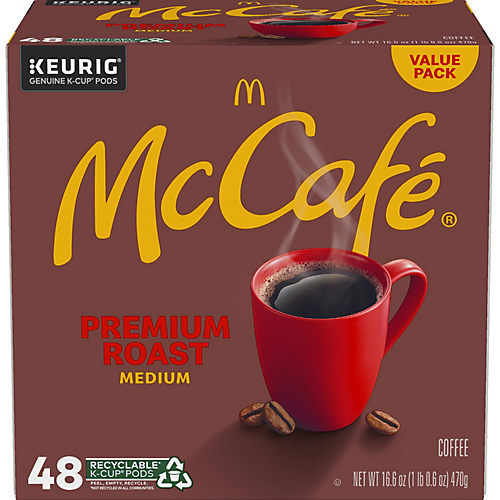 McCafe Premium Medium Dark Roast, K-Cup Coffee Pods, 48 Count - 48 ea
