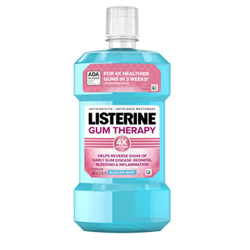 Listerine Gum Therapy Antiplaque & Gingivitis Antiseptic Mouthwash - Glacier Mint