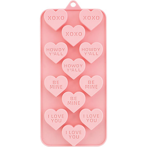 Message Hearts Candy Mold