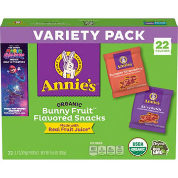 Annie's Bunny Fruit Snacks Variety Pack
