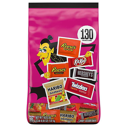 Dracula Goodies Halloween Candy Mixed Bag, SweeTARTS, Nerds, Black Forest,  Laffy Taffy, 50 count