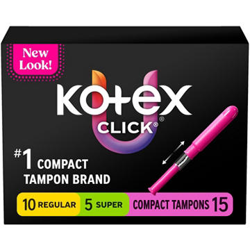 U By Kotex Click Compact Tampons - Regular/Super