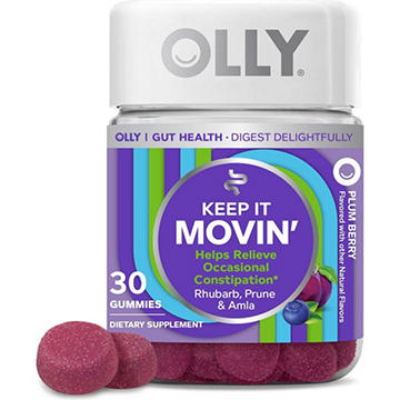 OLLY Keep It Moving Constipation & Digestive Support Gummies - Plum Berry