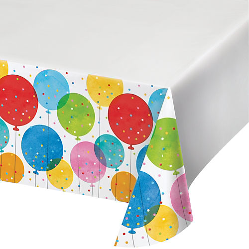 Rainbow Confetti Paper Table Cover