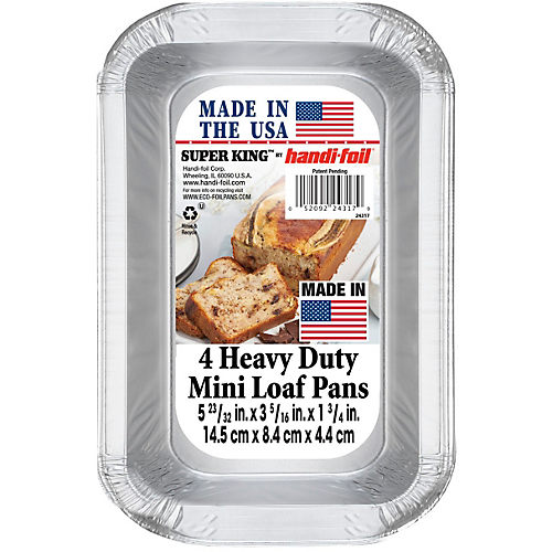 Handi-foil® Cook-n-Carry Mini Loaf Pans & Lids - Silver, 5 pk / 5.7 x 3.3  in - Kroger