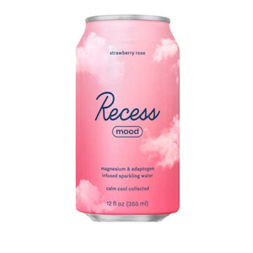 Recess Mood Infused Sparkling Water - Strawberry Rose