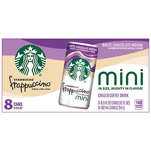 Starbucks Frappuccino Mini White Chocolate Mocha Coffee Drink - 8pk/6.5 Fl  Oz Cans : Target