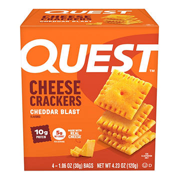 Quest 10g Protein Cheese Crackers Multipack - Cheddar Blast