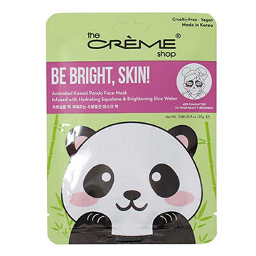 The Crème Shop Be Bright, Skin! Animated Kawaii Panda Face Mask