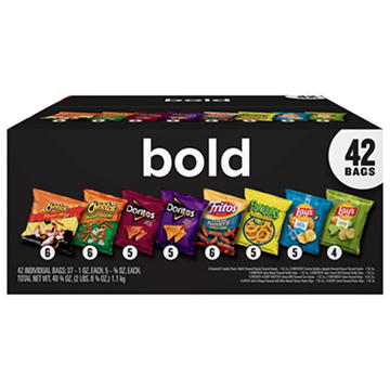 Frito Lay Mega Size Bold Mix Chips Multipack Bags