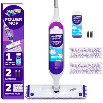 Swiffer PowerMop Multi-Surface Mop Kit for Floor Cleaning - Fresh Scent