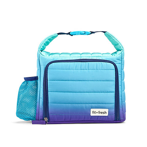 Lunch Bag for Kids,Dinosaur Insulated Blue Lunch Bag & Side Mesh Pocke –
