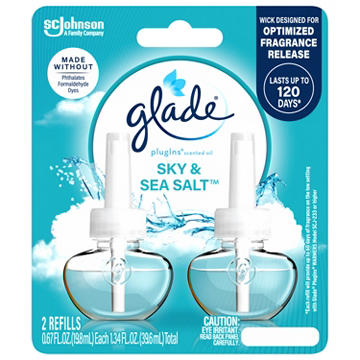 Glade PlugIns Scented Oil Air Freshener Refills - Sky & Sea Salt