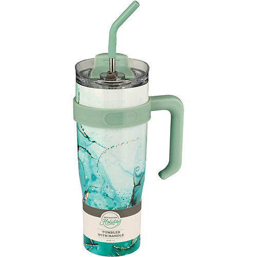 Hydraflow Capri Tumbler with Straw - Blue - Shop Travel & To-Go at H-E-B