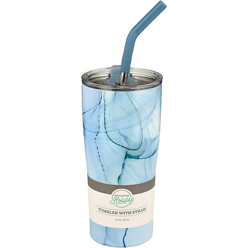 Hydraflow Capri Tumbler with Straw - Blue - Shop Travel & To-Go at H-E-B