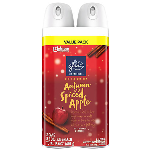 Glade Air Freshener Room Spray, Value Pack - Autumn Spiced Apple - Shop Air  Fresheners at H-E-B