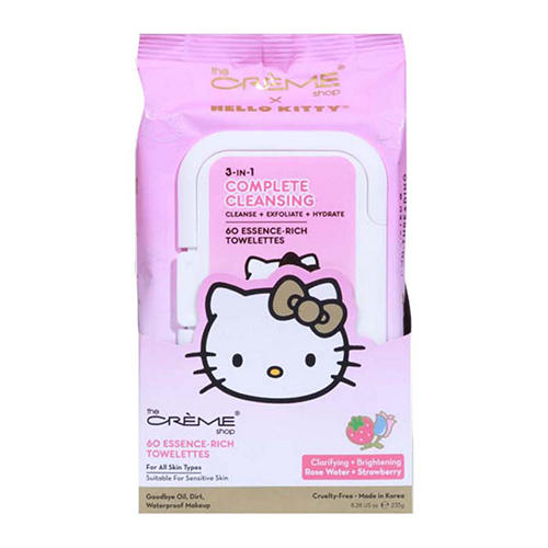 hello kitty l-glutathione whitening hydrating facial cleanser k-beauty skincare AND kitty?! YES PLEASE. i've been LOVING the new skincare collection by @thecremeshop x @hellokitty and friends, and they've officially been added to my skincare rotation. now available at @ natural glow to skin with the power of hyaluronic acid and peach extract. Hello Kitty Sunscreen: The Cutest