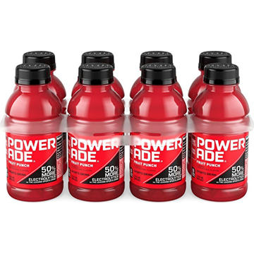 Powerade Fruit Punch Electrolyte Sports Drink 8 pk Bottles