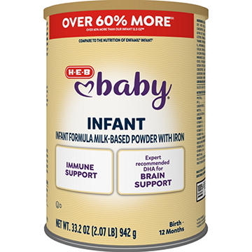 H-E-B Baby Infant Formula Milk-Based Powder with Iron