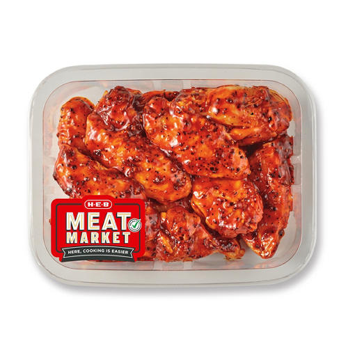 H-E-B Meat Market Marinated Chicken Wings – Smoky BBQ