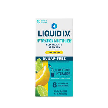 Liquid I.V. Lemon Lime Hydration Multiplier Sugar Free Electrolyte Drink Mix Sticks