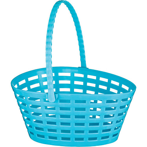 Destination Holiday Plastic Easter Egg Basket - Blue