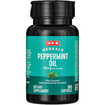 H-E-B Herbals Peppermint Oil Softgels - 50 mg