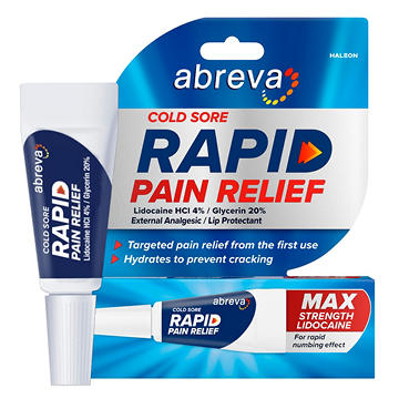 Abreva Cold Sore Treatment Rapid Pain Relief Cream