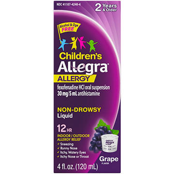 Allegra Children's 12 Hr Allergy Relief Non-Drowsy Liquid