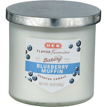 H-E-B Flavor Favorites Bakery Blueberry Muffin Scented Candle