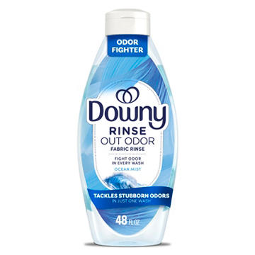Downy Rinse & Refresh Laundry Odor Remover & Fabric Softener HE Compatible - Ocean Mist Scent