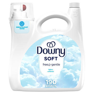 Downy Ultra Free & Gentle Liquid Fabric Conditioner, 190 Loads