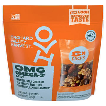 Orchard Valley Harvest OMG Omega-3 Trail Mix Snack Packs
