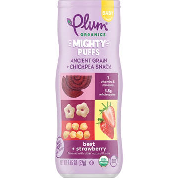Plum Organics Mighty Puffs - Beet + Strawberry